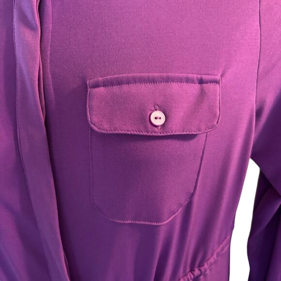 Linda Leal Womens PL Shirtdress 70's Retro Casual Simple but Elegant Timeless - Picture 9 of 12